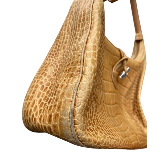 Longchamp croc embossed leather bag - Picture 9 of 11